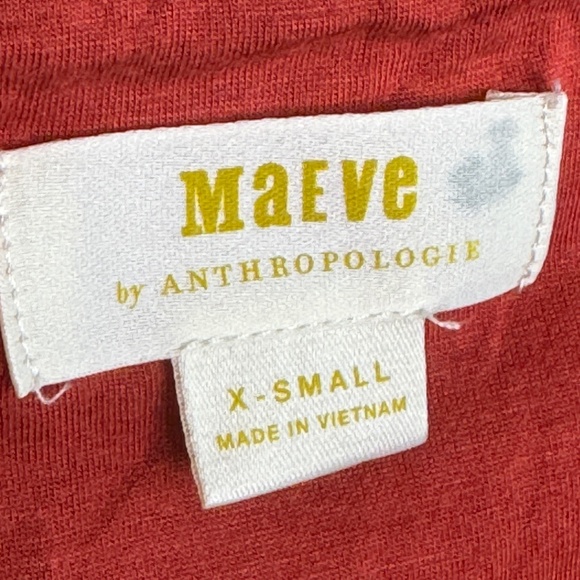 ANTHROPOLOGIE MAEVE DRESS. Size XS, color: dark rust - Picture 4 of 6